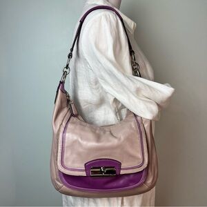 Coach Pink and Purple Shoulder Bag